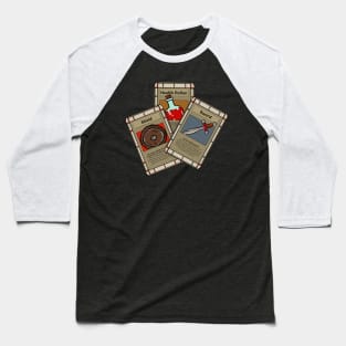 Stack of Trading Cards No 2 - Role Playing Game Baseball T-Shirt